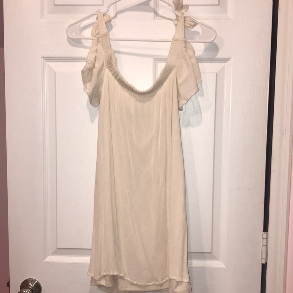 Cream shift dress